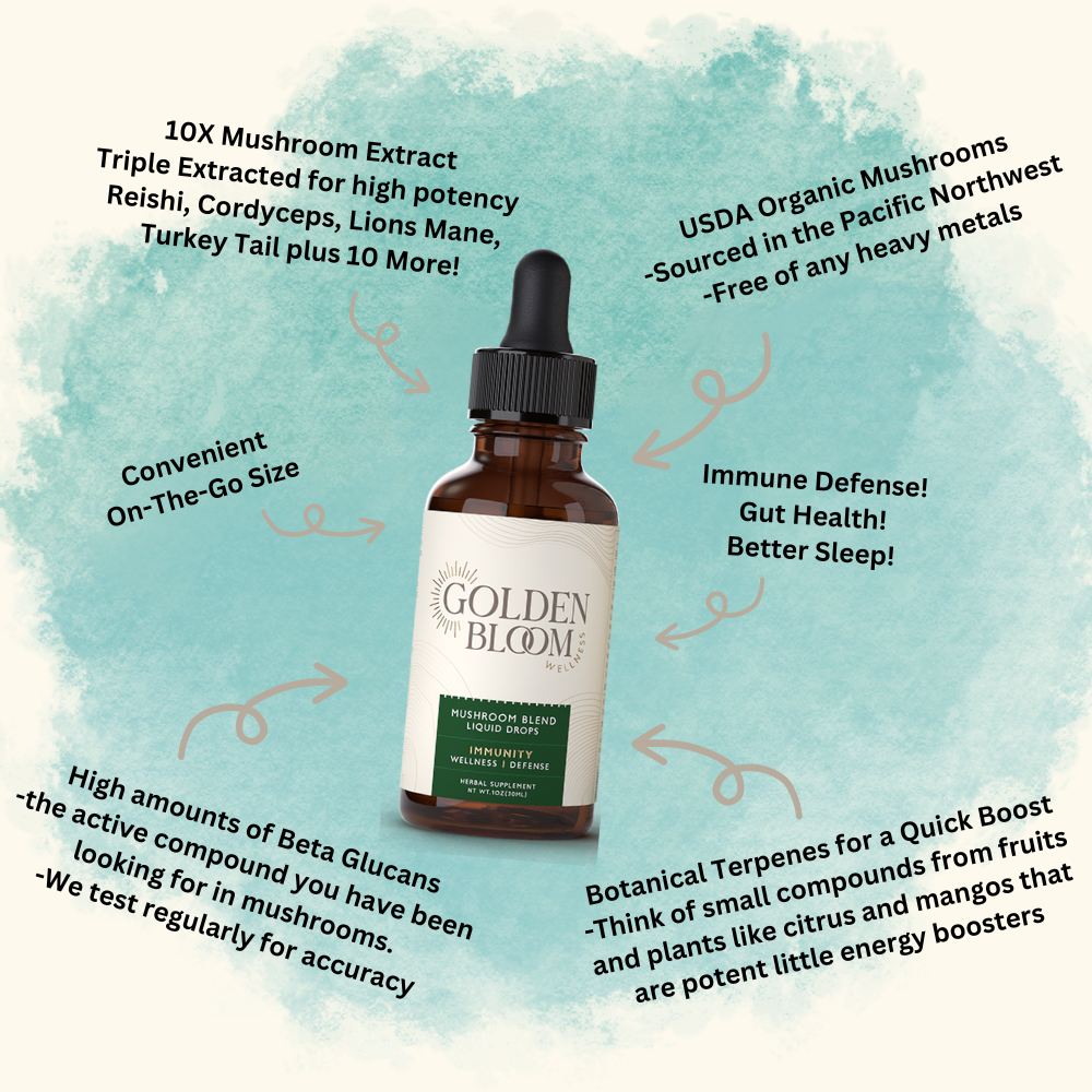 Premium 14 Mushroom Blend Tincture (Immunity)