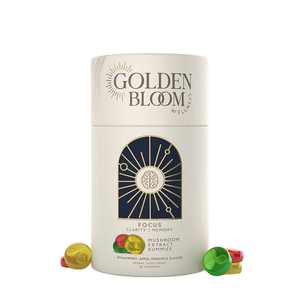 Premium Lions Mane + Cordyceps Mushroom Gummies (Focus)